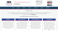 Desktop Screenshot of apamedical.com